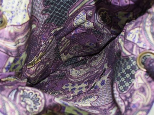 Sac en coton batik violet cousu à la main par les artisanes des villages de la Thaïlande - artisanat équitable - code 102108V-f4