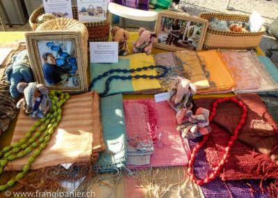 Votre stand Frangipanier artisanat du commerce équitable sur les marchés de Suisse-Romande - 3