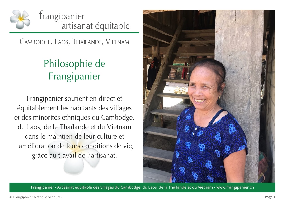 Frangipanier album philosophie du commerce équitable - artisanat des villages - p1