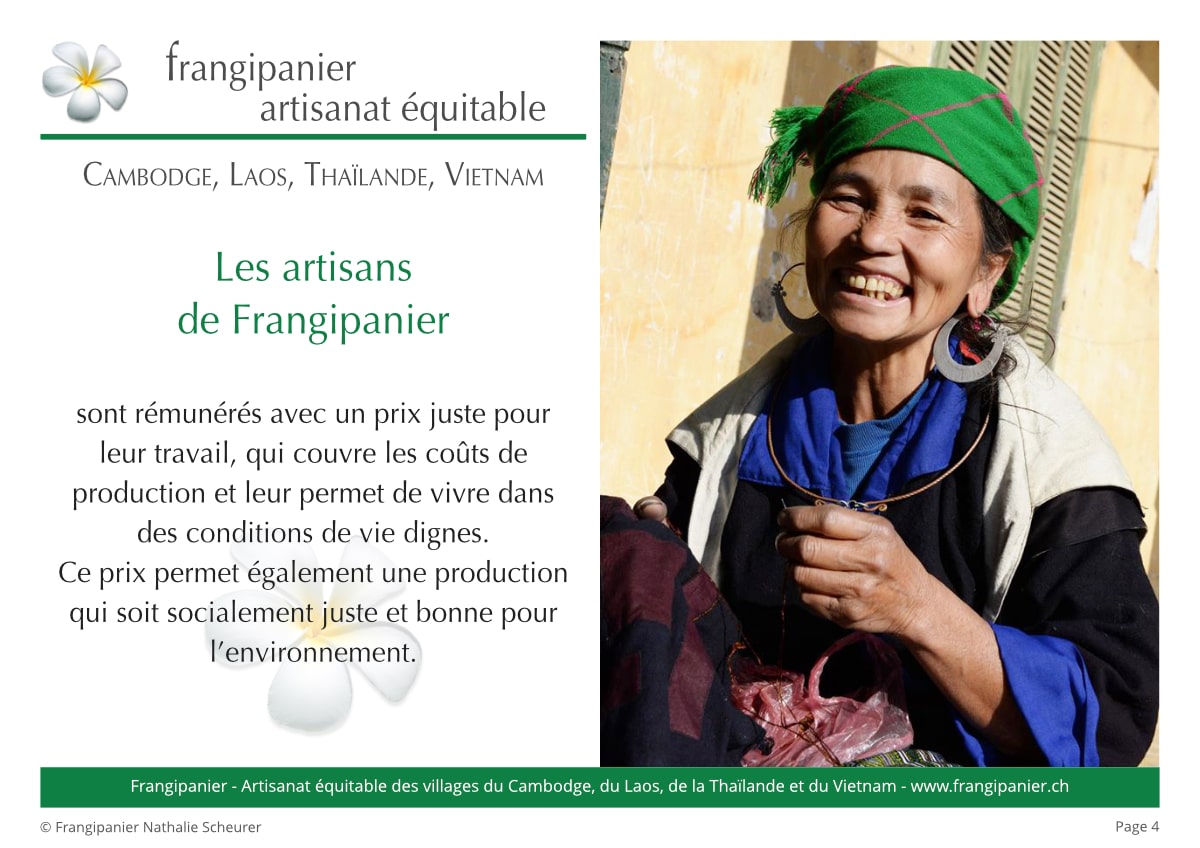Frangipanier album philosophie du commerce équitable - artisanat des villages - p4