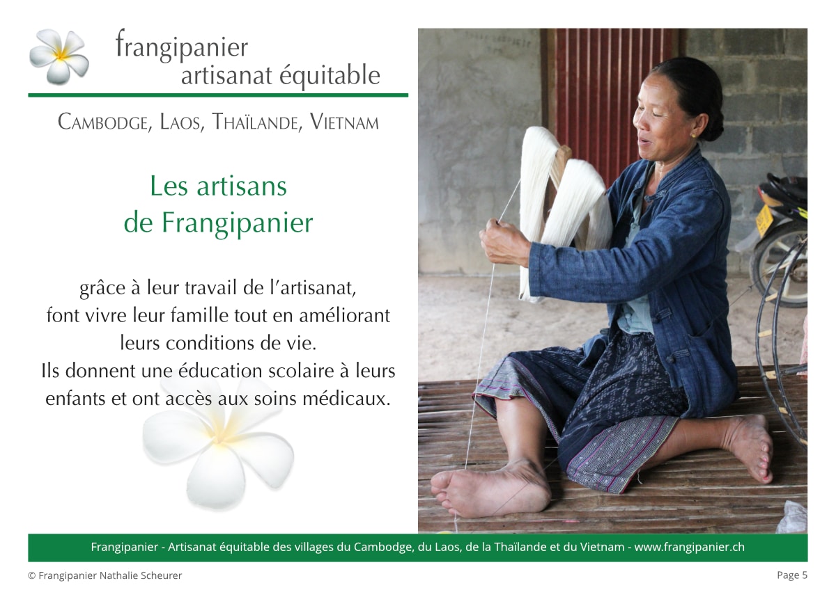 Frangipanier album philosophie du commerce équitable - artisanat des villages - p5