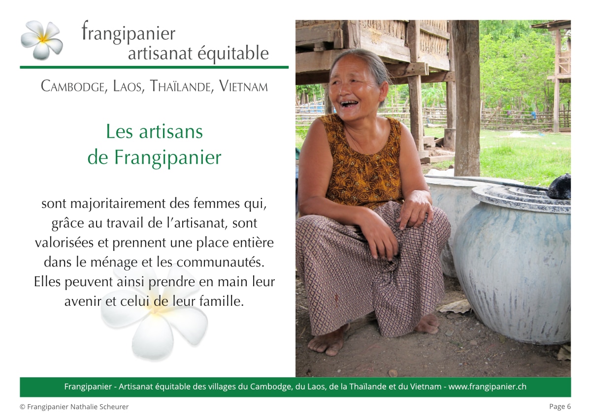 Frangipanier album philosophie du commerce équitable - artisanat des villages - p6